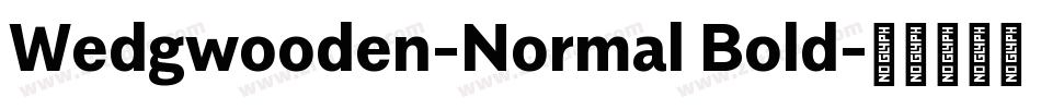 Wedgwooden-Normal Bold字体转换